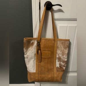 Canoe brand cowhide tote bag!